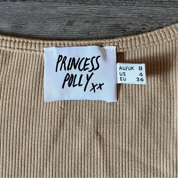 Princess Polly Ribbed Bodycon Dress Long Sleeve Adjustable Stretchy 4 - Picture 3 of 10